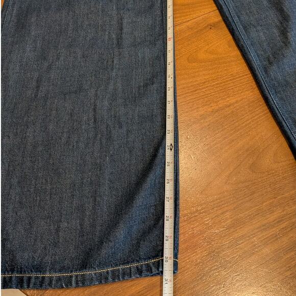 NWT Everlane The OG Baggy High-rise Wide Leg Jeans in Dark Indigo, size 32R - Picture 6 of 10